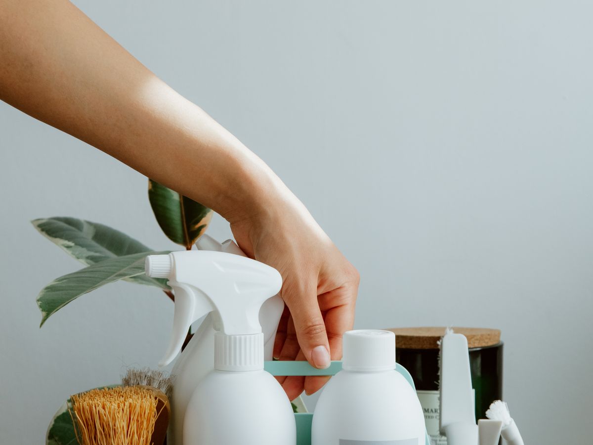 Organize laundry supplies neatly in a small storage organizer
