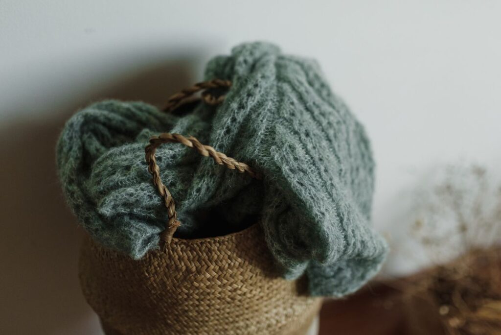 A smooth wool sweater after you de-pill sweaters to make old knits look new