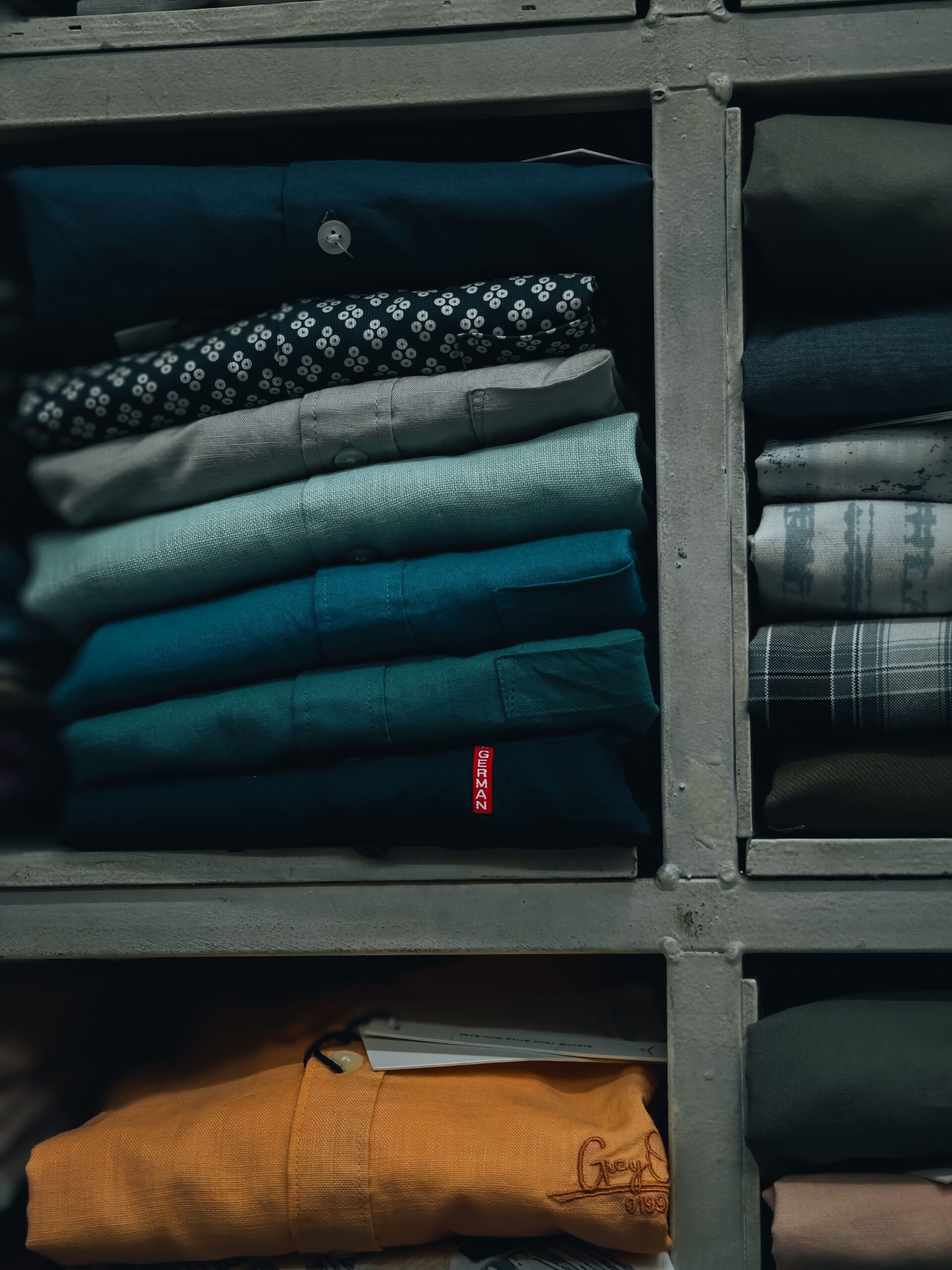Neatly folded clothes stored fresh in a drawer